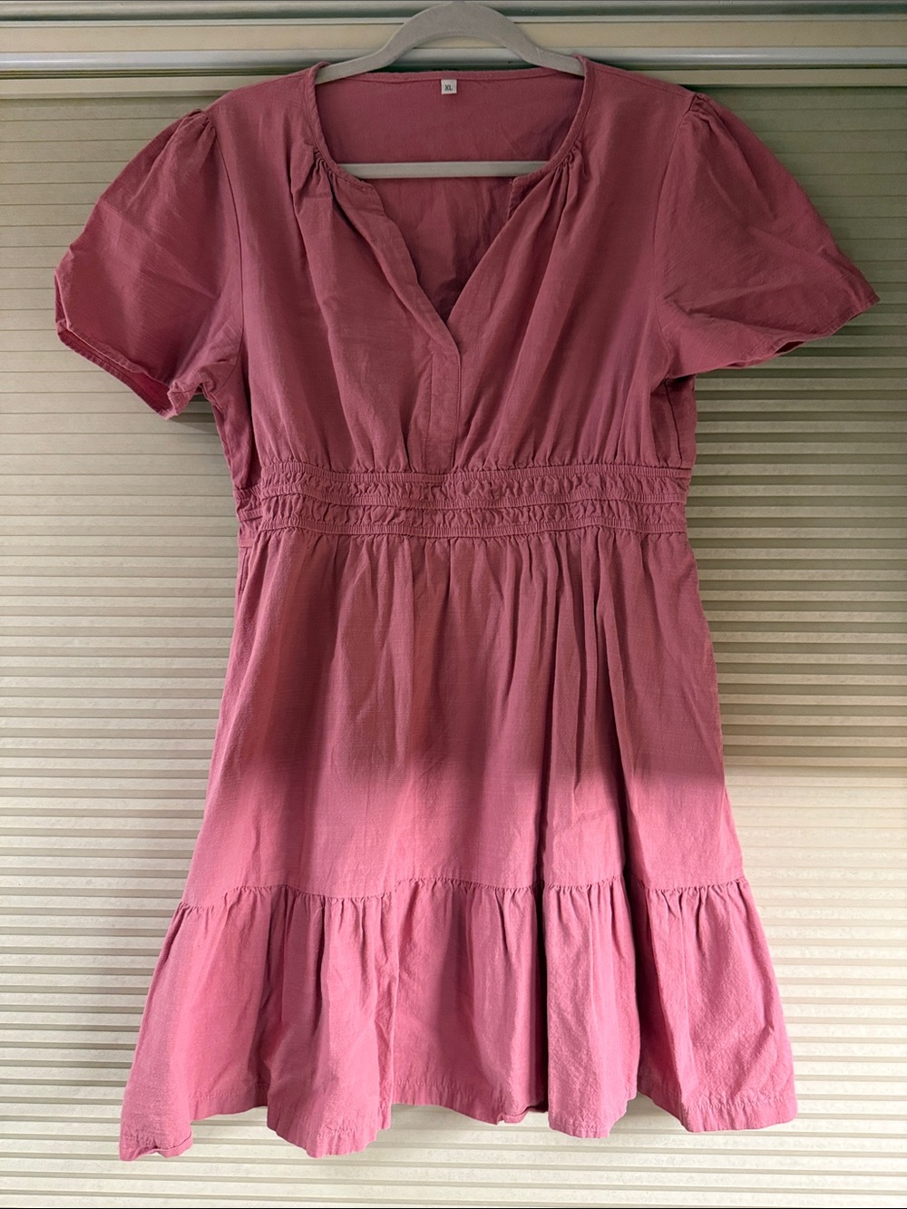 Pink Short Sleeve Dress
